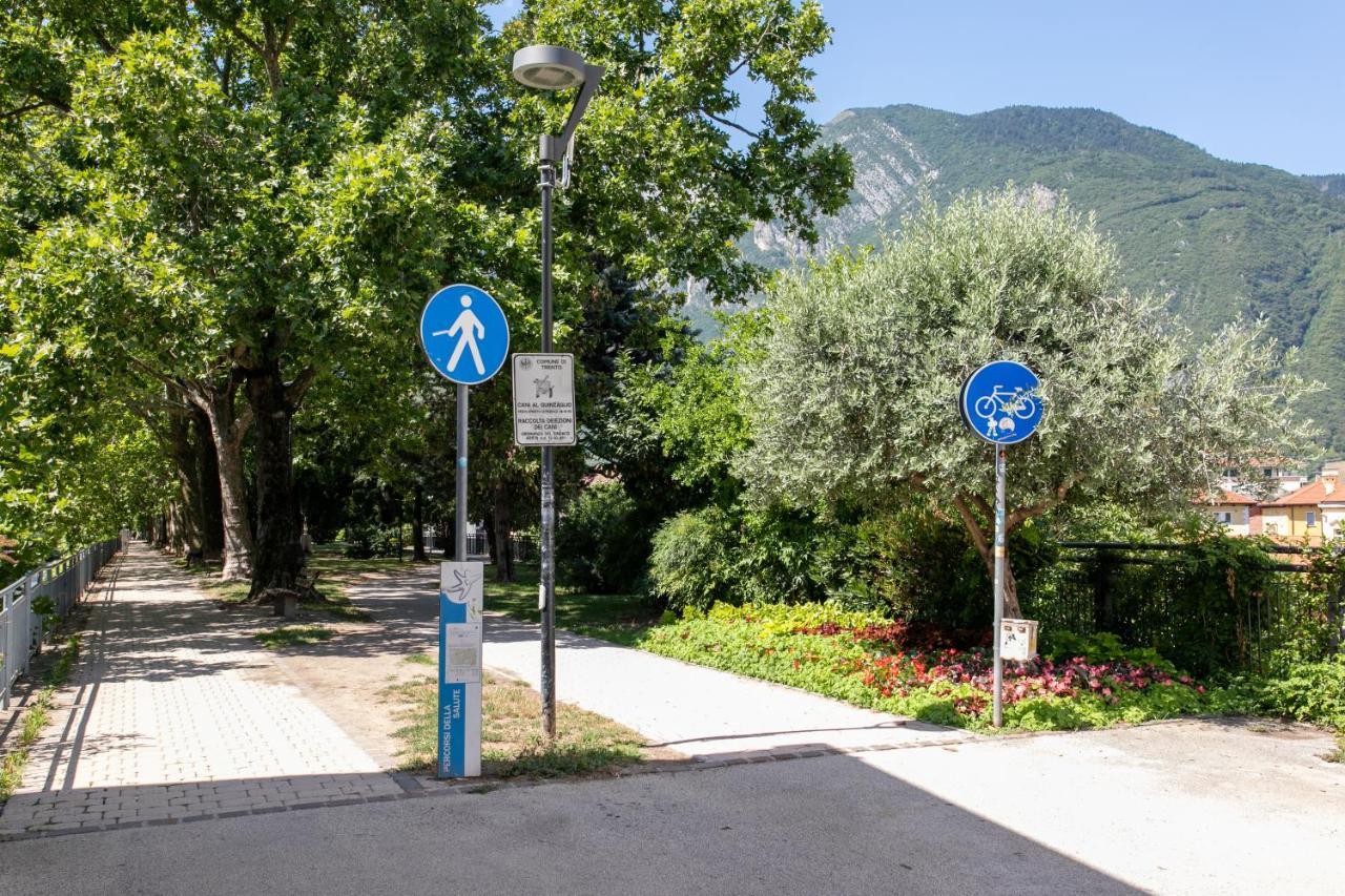 Appartamento Al Ponte Adiacente Al Parco, Vicino All'Ospedale E Centro Trento Dış mekan fotoğraf